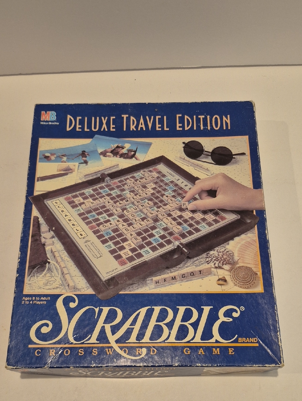 Vintage Scrabble Deluxe Travel Edition Game 1990's